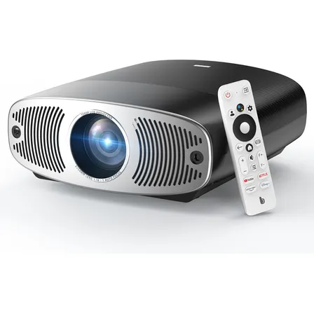 Projetor Bettdow Android 4K 1000 ANSI Google TV Preto Com Wi-Fi HDR10+