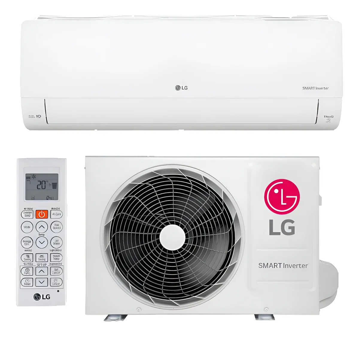 Ar Condicionado LG Ai Smart Inverter Voice 9000 Btus Frio Branco