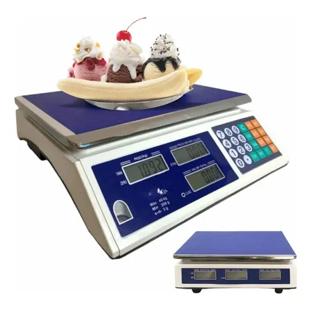 Balança Digital Eletrônica Comercial 40kg Precisão Mercado Azul Hold On. 127/220v Azul-turquesa