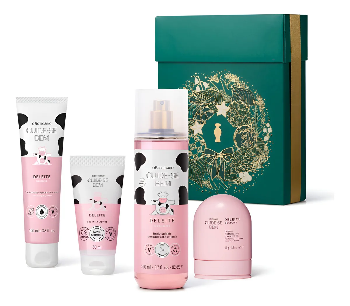O Boticario Presente Cuide-se Bem Deleite Body Spray E Loção Hidratante Corporal