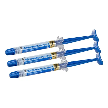 Kit 3 Seringas Clareamento Dental Whiteness Perfect 22% Fgm