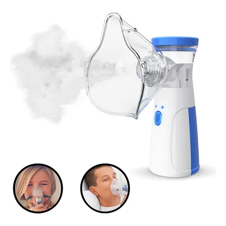 Inalador Nebulizador Ultrassônico Florges ProMesh Silencioso Sem Fio Bivolt Portátil