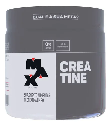 Suplemento Academia Creatina Max Titanium Em Pó Pote 150g Creatina Sem Sabor