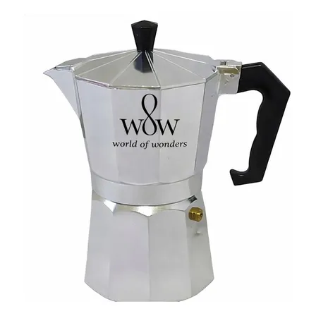 Cafeteira Italiana Premium 6 Xícaras De Alumínio Café Wow World Of Wonders