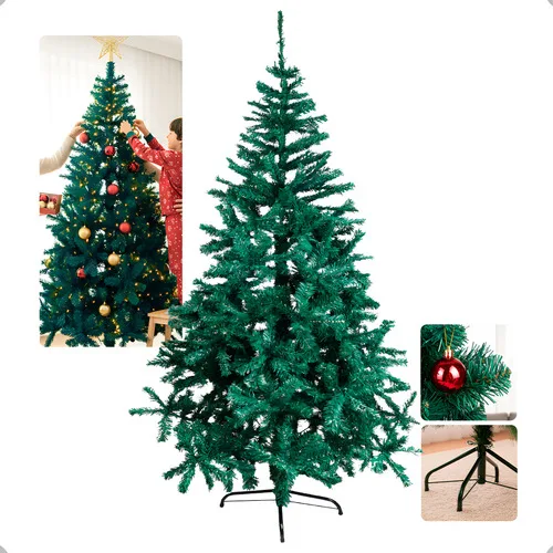 Árvore de Natal TREELAR 1,8m Verde 720 Galhos Pinheiro Canadense Luxo