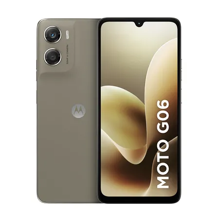 Smartphone Motorola Moto G06 - 128gb 12gb (4gb Ram + 8gb Ram Boost) E Camera 50mp Com Ai Bateria De 5200 Mah Tela 6.9 Bege