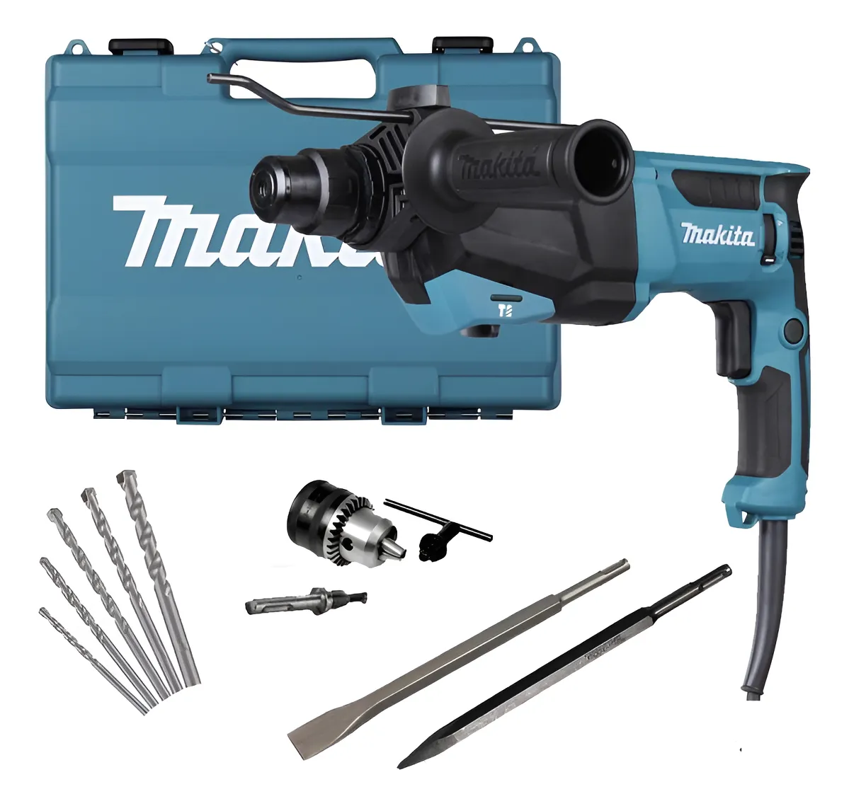 Martelete Rompedor Sds Plus Hr2670 Makita 800w + Brocas