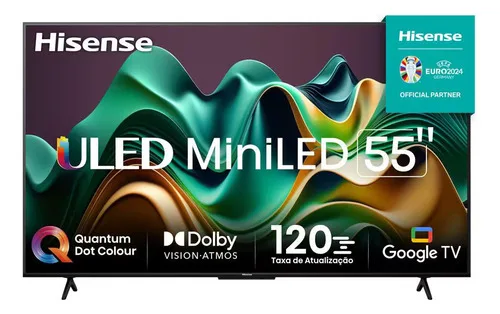 Smart Tv 55 Hisense Ultra Hd 4k Mini Led U6n Google Tv