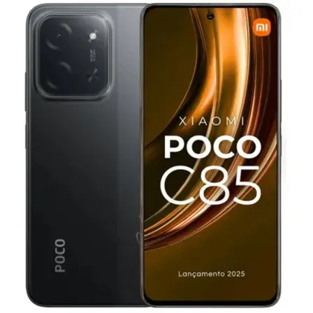 Celular Xiaomi Poco C85 4g 8gb 256gb Nfc 6.9'' Mediatek Helio G81 Ultra 6000 Mah Preto