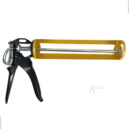Pistola Aplicador Silicone Neo Alumínio Amarelo Profissional Precisão