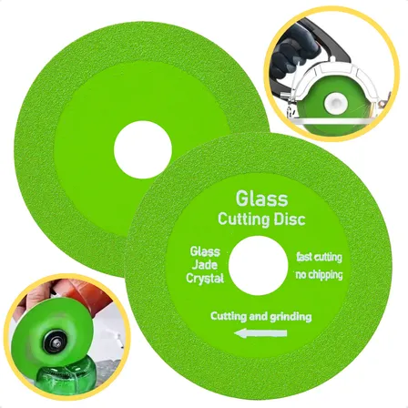 Kit 2 Disco Corte Vidro Porcelanato Casa Panta 100mm Ultra Fino 1mm