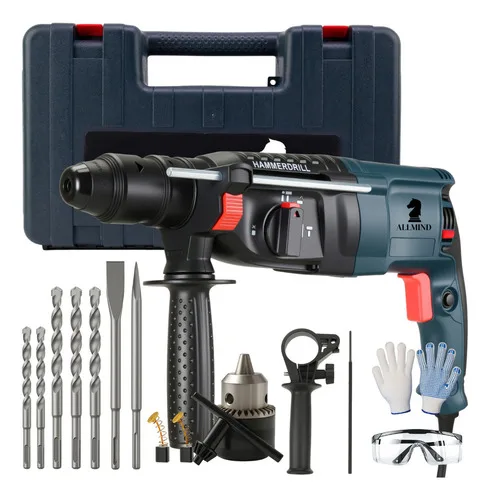 Martelete Furadeira Allmind 1200w Kamaré Sds Plus Impacto 5kg Azul 127v