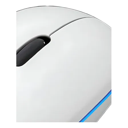 Mouse Sem Fio Recarregável Rgb Maxnova Ergonômico Usb Gamer Branco