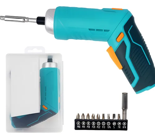 Parafusadeira Elétrica Recarregável Portátil Azul