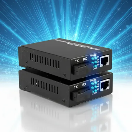 Par Extensor Conversor Fibra Óptica (par A + B) Gigabit 10/100/1000 Mb Conversores Mídia Rj45