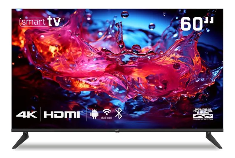 Smart Tv Hq 60 4k Tela Sem Bordas Design Slim Hqs60nkhm