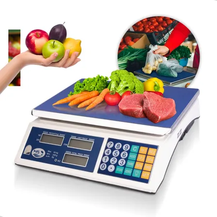 Balança Digital Eletrônica Comercial 40kg Precisão Mercado Azul Liggi