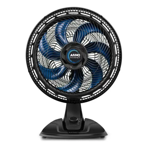 Ventilador Arno X-treme Ve70 40cm De Mesa Preto 40 Cm Preto Azul Plástico 8 127v
