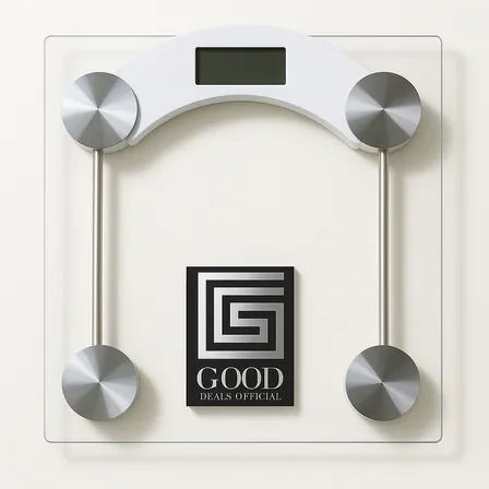 Balança Digital De Vidro Good Deals Oficial Até 180kg Portatil Corporal Transparente