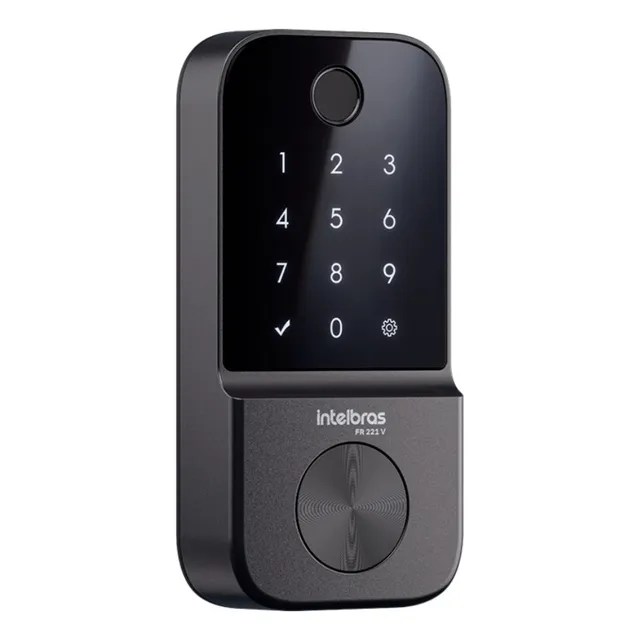 Fechadura Digital De Embutir Biométrica Fr 221v Intelbras Preto