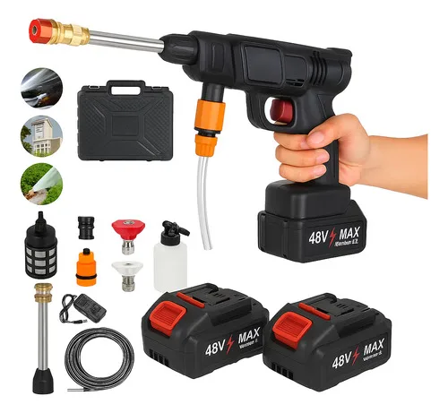 Lavadora Alta Pressão Portátil Sem Fio Recarregável Carro