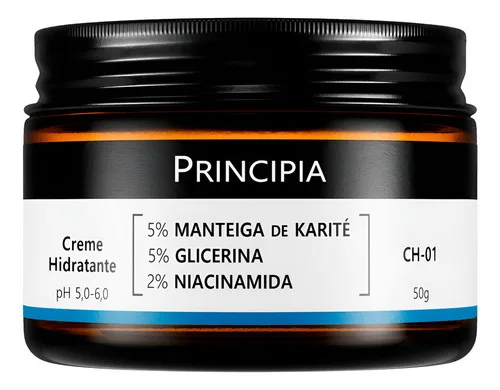 Creme Hidratante Facial Principia Ch-01 Karité Glicerina 50g Todo Tipo De Pele Dia/noite