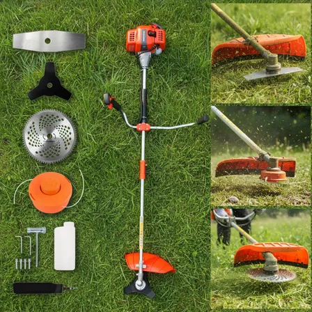 Roçadeira Lateral Gasolina Nakasaki 75cc 3,5hp Eixo Reto 2 Tempos