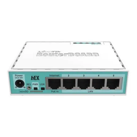 Roteador MikroTik Hex RB750Gr3 Branco Firewall Sistema RouterOS Segurança de rede Gigabit Ethernet