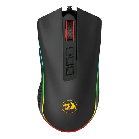 Mouse Gamer Redragon Cobra Rgb Preto Preto