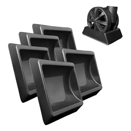 Kit 5 Trava Rodinhas Cadeira Escritório Gamer Abs Injetado