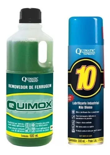 Kit Proteção Antiferrugem Quimox + Quimatic 10 Spray