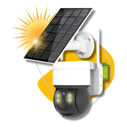 Câmera De Segurança Ip Wifi Placa Solar Prova D'água Full Hd Branca / Preta