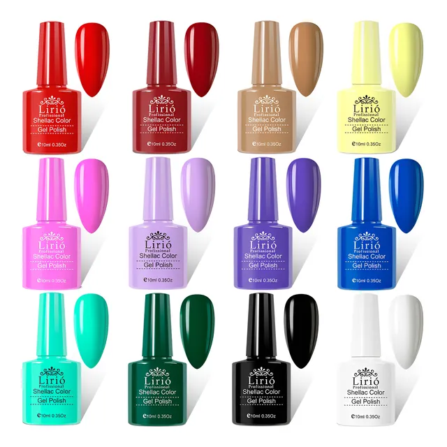Kit 10 Esmaltes Unha Gel Polygel Manicure Pedicure Sortidos