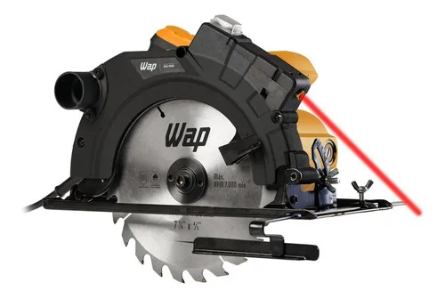 Serra Circular Esc 1500 Guia Laser Disco De Corte 1500w Preto 127v