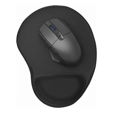 Suporte Mouse Pad Ergonômico Com Apoio De Punho Super Macio Preto