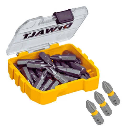 Jogo Bits Parafusadeira Ponta Philips 30pcs C/ Caixa Dewalt