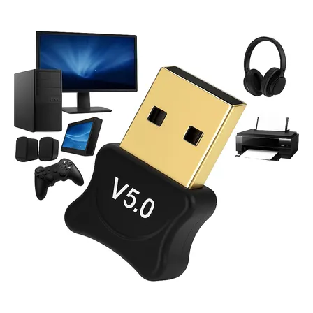 Adaptador Bluetooth Conector Pc Dongle Usb Fone Ouvido 5.0