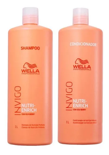 Kit Wella Pro Invigo Enrich Shampoo 1l + Condicionador 1l