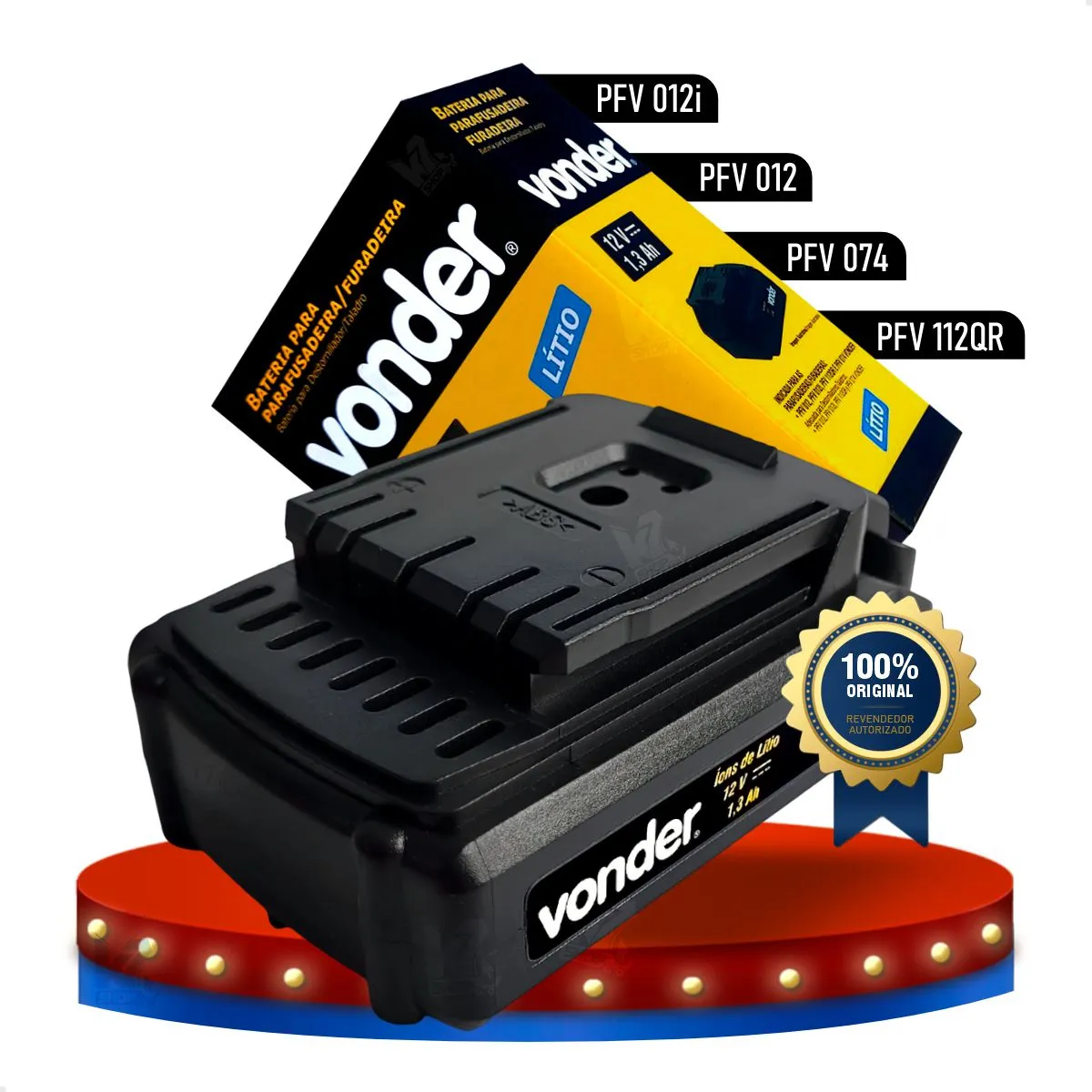 Bateria Litio 12v Parafusadeira Vonder Pfv012 /012i Original