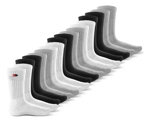 Kit 15 Pares Meias Sport Algodão Cano Alto Sandrini Conforto Sortidos 39-43