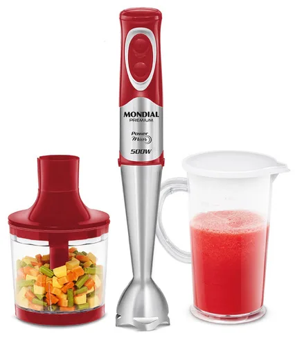 Mixer Power Premium M-10 500w Vermelho/inox Mondial  Vermelho 127v