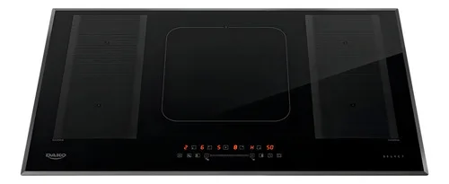 Cooktop De Indução 5 Bocas Dako Select Com 2 Zonas Flexíveis E 7200w Com Mesa Em Vidro Cerâmico 220 V Preto 220v