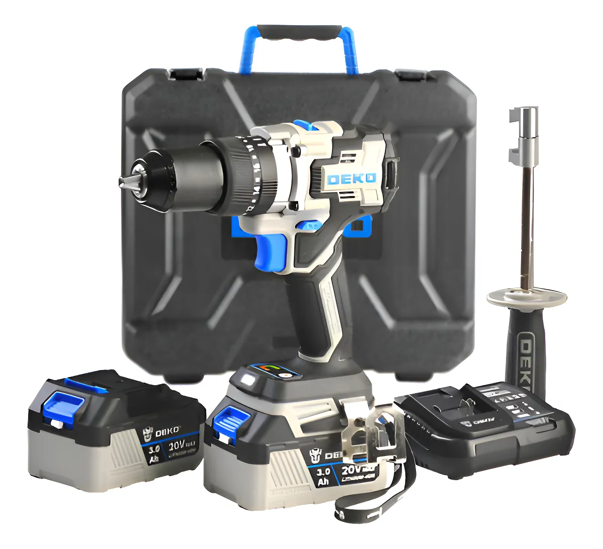 Parafusadeira Furadeira Impacto Brushless High Torque 1/2  Azul-aço 20v