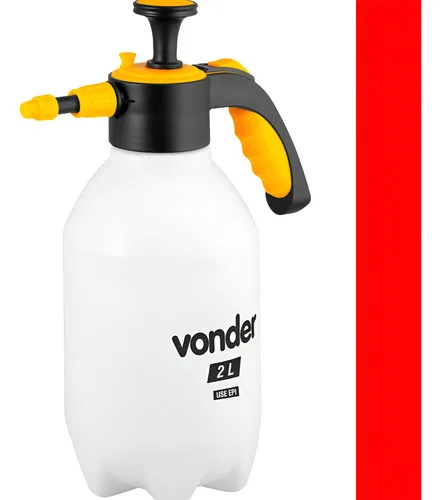 Pulverizador Manual Borrifador Spray Alta Pressão 2 Litros Branco