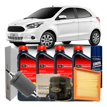 Kit Óleo Motorcraft 5w20 Ford Ka 1.0 1.5 2018 2019 2020 2021 1.0 3 Cilindros