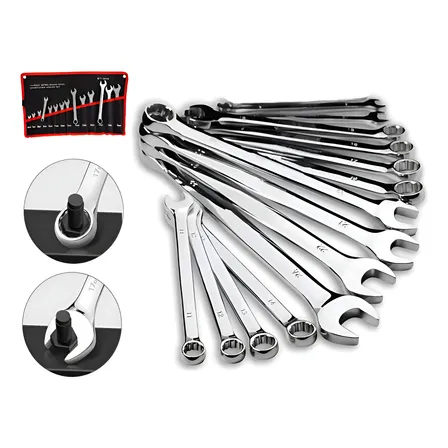 Jogo Chave Combinada 14 Pçs 8 A 24mm Boca Estrela Açocromado Prateado 14 Pçs