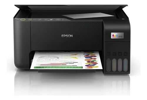 Impressora Multifuncional Colorida Ecotank Epson L3250 Wi-fi Preto 127/220v
