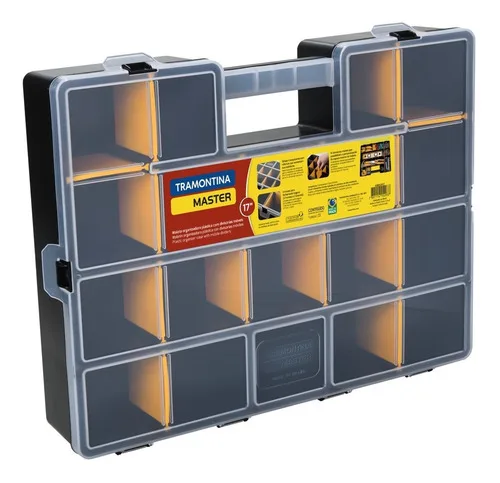 Maleta Plástica Organizadora 17'' Com Divisórias Tramontina -
