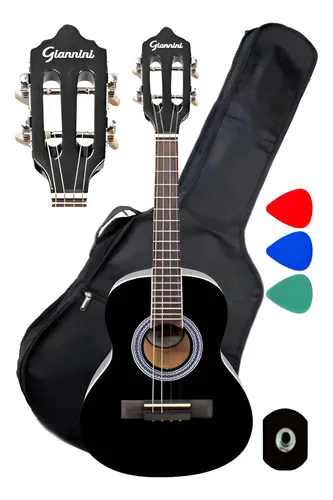 Cavaco Giannini Start Cs14 Bk Eletroacústico Palheta Capa Preto