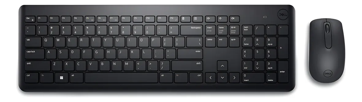 Kit Teclado E Mouse Sem Fio Dell Km3322w Preto